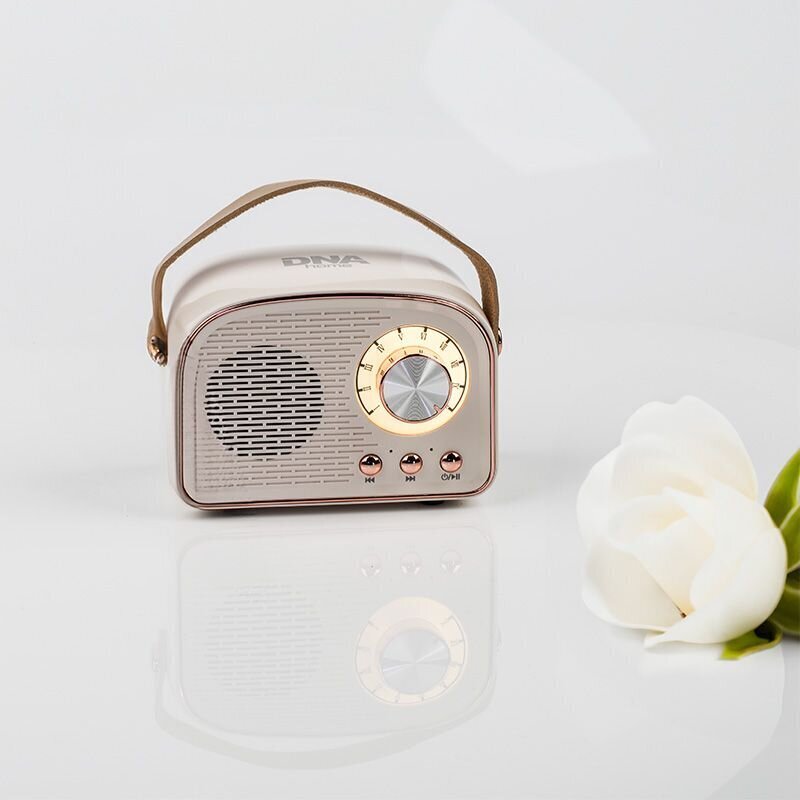 DNA RR1 langaton Bluetooth kaiutin USB MP3 AUX beige retro hinta ja tiedot | Kelloradiot ja herätyskellot | hobbyhall.fi