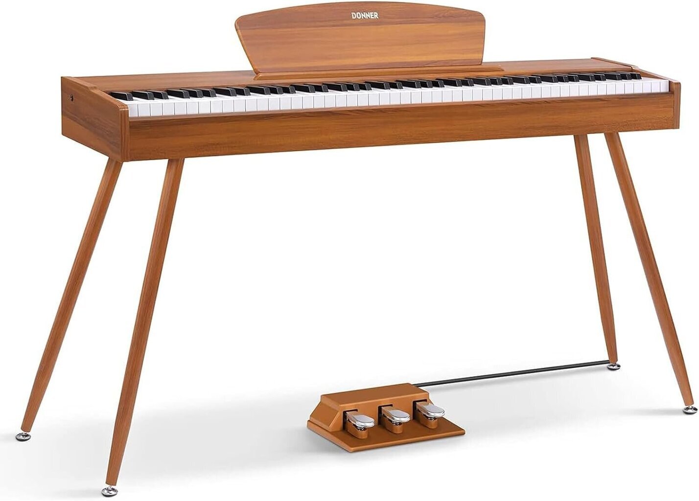 Donner DDP-80 digitaalinen piano kotiin 88 painotettua näppäintä ja tyylikäs puinen muotoilu 3 polkimella hinta ja tiedot | Kosketinsoittimet | hobbyhall.fi