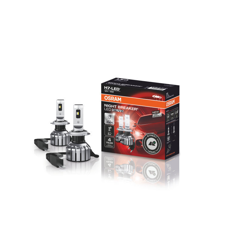 Autovalot Osram Night Breaker H7 Gen2, 2 kpl hinta ja tiedot | Polttimot | hobbyhall.fi