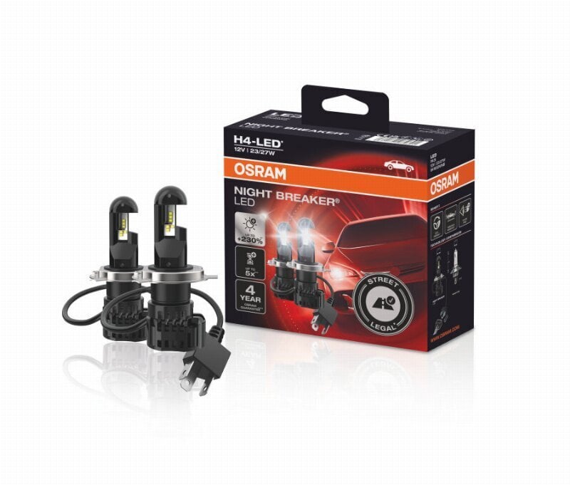 Autovalot Osram Night Breaker H4-LED, 2 kpl hinta ja tiedot | Polttimot | hobbyhall.fi