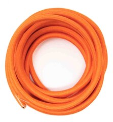 Tekstiilikaapeli 3m 2x0,75mm2 oranssi 70241 hinta ja tiedot | Kaapelit ja adapterit | hobbyhall.fi