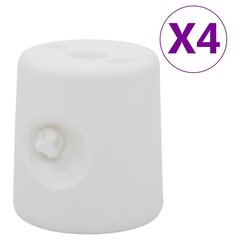 vidaXL Huvimajan painot 4 kpl PE valkoinen hinta ja tiedot | Puutarhapaviljongit | hobbyhall.fi