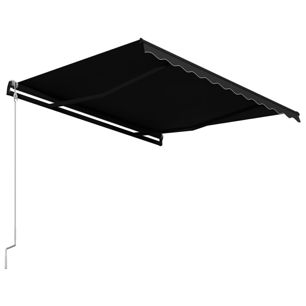 vidaXL Automaattisesti sisäänkelattava markiisi 300x250 cm antrasiitti hinta ja tiedot | Aurinkovarjot ja markiisit | hobbyhall.fi