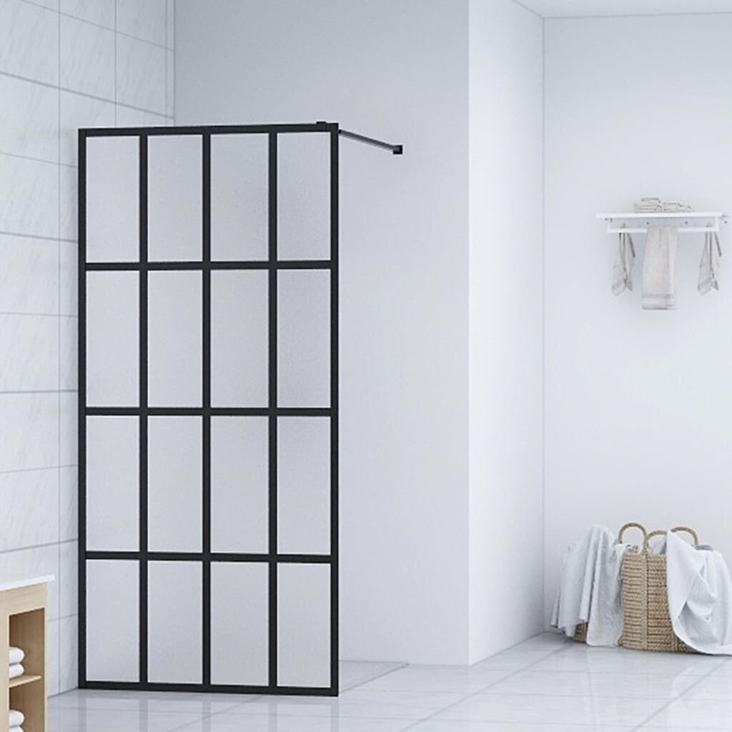 vidaXL Walk-in Suihkun seinäke karkaistu huurrelasi 140x195 cm hinta ja tiedot | Suihkuseinät ja -ovet | hobbyhall.fi