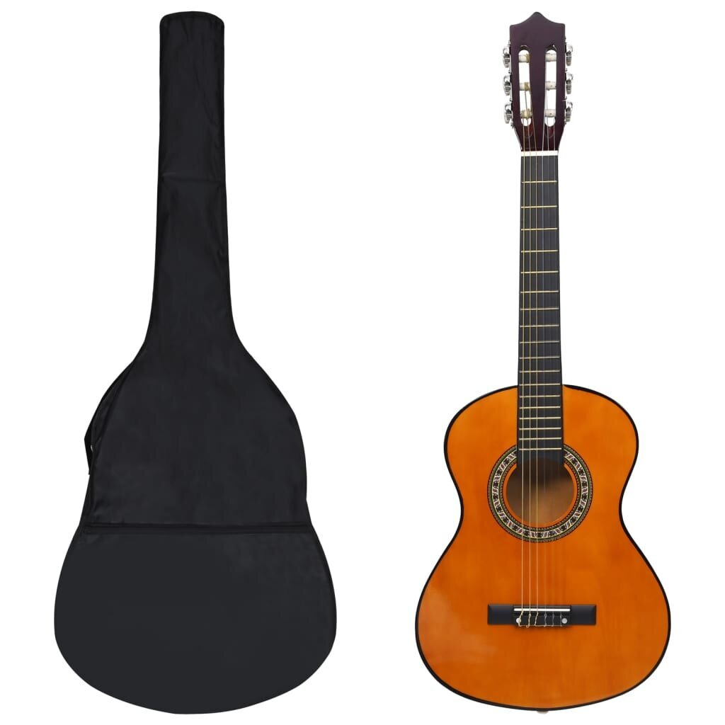 vidaXL 8-osainen klassinen lasten kitara aloittelijan sarja 1/2 34" hinta ja tiedot | Kitarat | hobbyhall.fi