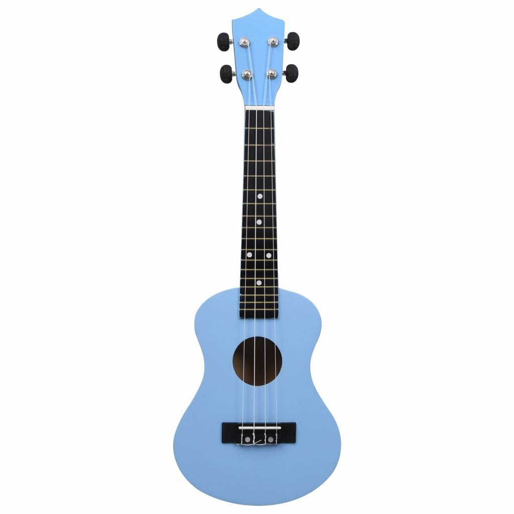 vidaXL Sopraano ukulelesarja laukulla lapsille vaaleansininen 23" hinta ja tiedot | Kitarat | hobbyhall.fi