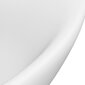 vidaXL Ylellinen pesuallas ovaali matta valkoinen 58,5x39 cm keraami hinta ja tiedot | Pesualtaat | hobbyhall.fi
