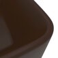 vidaXL Ylellinen pesuallas matta tummanruskea 41x30x12 cm keraaminen hinta ja tiedot | Pesualtaat | hobbyhall.fi