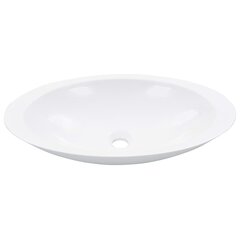vidaXL Pesuallas 59,3x35,1x10,7 cm mineraali-/marmorivalu valkoinen hinta ja tiedot | Pesualtaat | hobbyhall.fi