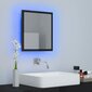 vidaXL LED-kylpyhuonepeili korkeakiilto musta 40x8,5x37 cm akryyli hinta ja tiedot | Peilit | hobbyhall.fi