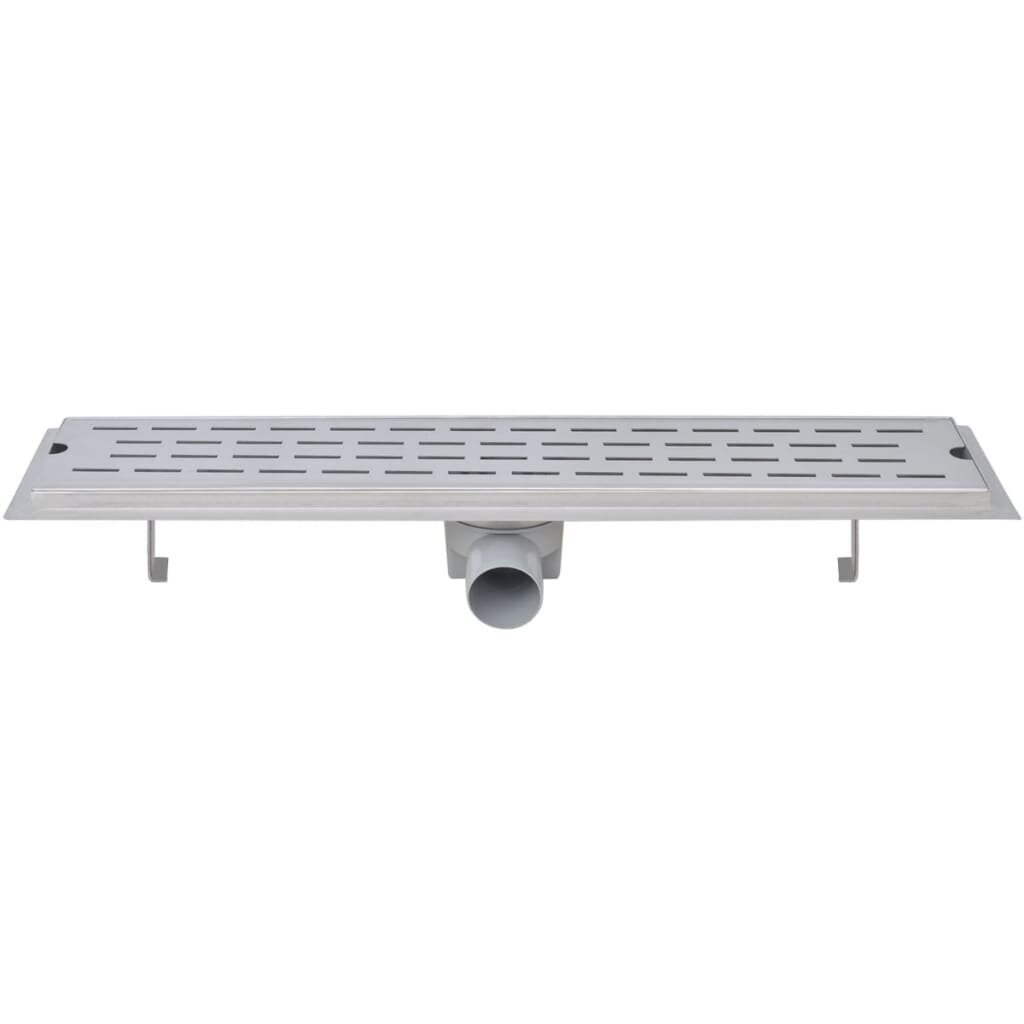 vidaXL Lineaarinen suihkukaivo 2 kpl viiva 630x140mm ruostumaton teräs hinta ja tiedot | Lattiakaivot | hobbyhall.fi