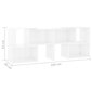 vidaXL TV-taso valkoinen 104x30x52 cm lastulevy hinta ja tiedot | TV-tasot | hobbyhall.fi