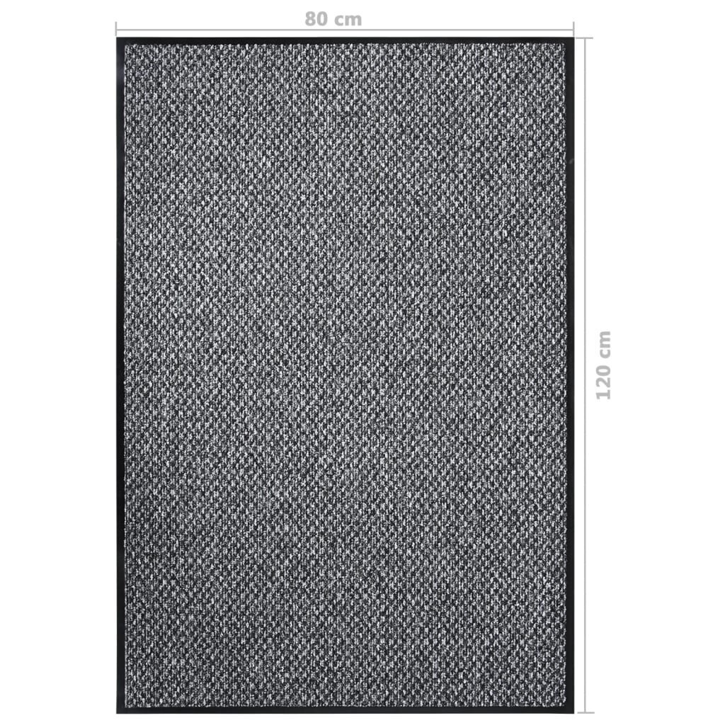 vidaXL Ovimatto harmaa 80x120 cm hinta ja tiedot | Ovimatot | hobbyhall.fi