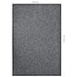 vidaXL Ovimatto harmaa 80x120 cm hinta ja tiedot | Ovimatot | hobbyhall.fi