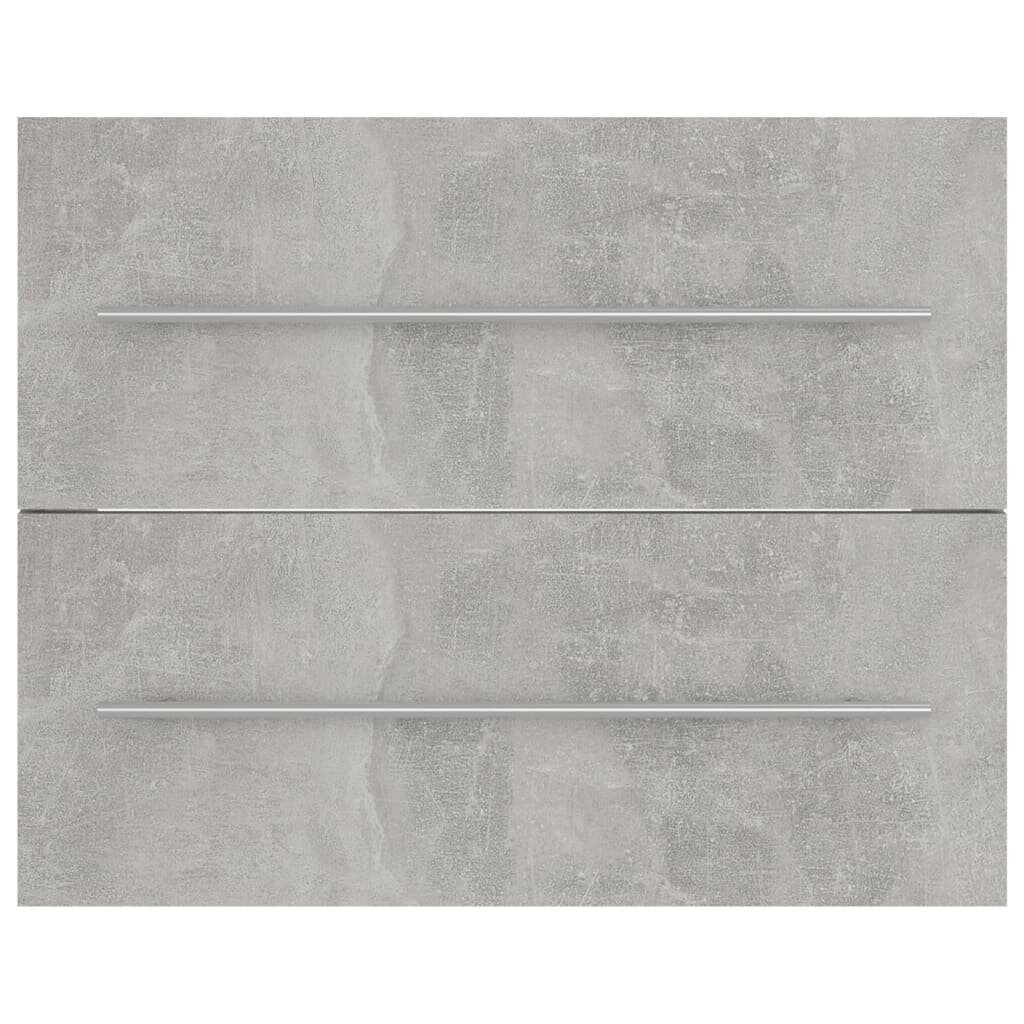 vidaXL Allaskaappi betoninharmaa 60x38,5x48 cm lastulevy hinta ja tiedot | Kylpyhuonekaapit | hobbyhall.fi