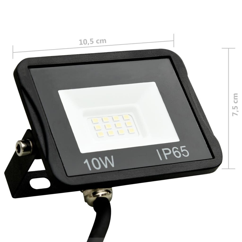 vidaXL LED-valonheitin 10 W kylmä valkoinen hinta ja tiedot | Taskulamput ja valonheittimet | hobbyhall.fi