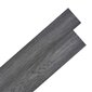 vidaXL Itsekiinnittyvät PVC-lattialankut 5,21 m² 2 mm mustavalkoinen hinta ja tiedot | Terassilattiat | hobbyhall.fi