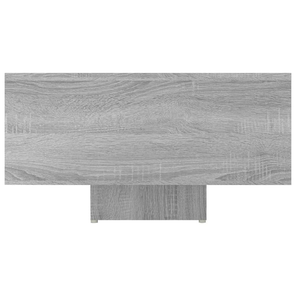 vidaXL Sohvapöytä harmaa Sonoma 85x55x31 cm tekninen puu hinta ja tiedot | Sohvapöydät | hobbyhall.fi