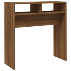 vidaXL Konsolipöytä ruskea tammi 78x30x80 cm tekninen puu hinta ja tiedot | Sohvapöydät | hobbyhall.fi