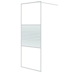 vidaXL Walk-in suihkuseinäke valkoinen 80x195 cm kirkas ESG-lasi hinta ja tiedot | Suihkuseinät ja -ovet | hobbyhall.fi