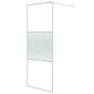 vidaXL Walk-in suihkuseinäke valkoinen 80x195 cm kirkas ESG-lasi hinta ja tiedot | Suihkuseinät ja -ovet | hobbyhall.fi