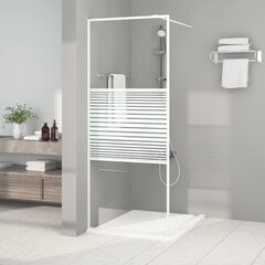 vidaXL Walk-in suihkuseinäke valkoinen 80x195 cm kirkas ESG-lasi hinta ja tiedot | Suihkuseinät ja -ovet | hobbyhall.fi