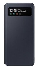 Samsung Galaxy A41 S View Wallet Cover -lompakkokotelo, musta hinta ja tiedot | Puhelimen kuoret ja kotelot | hobbyhall.fi