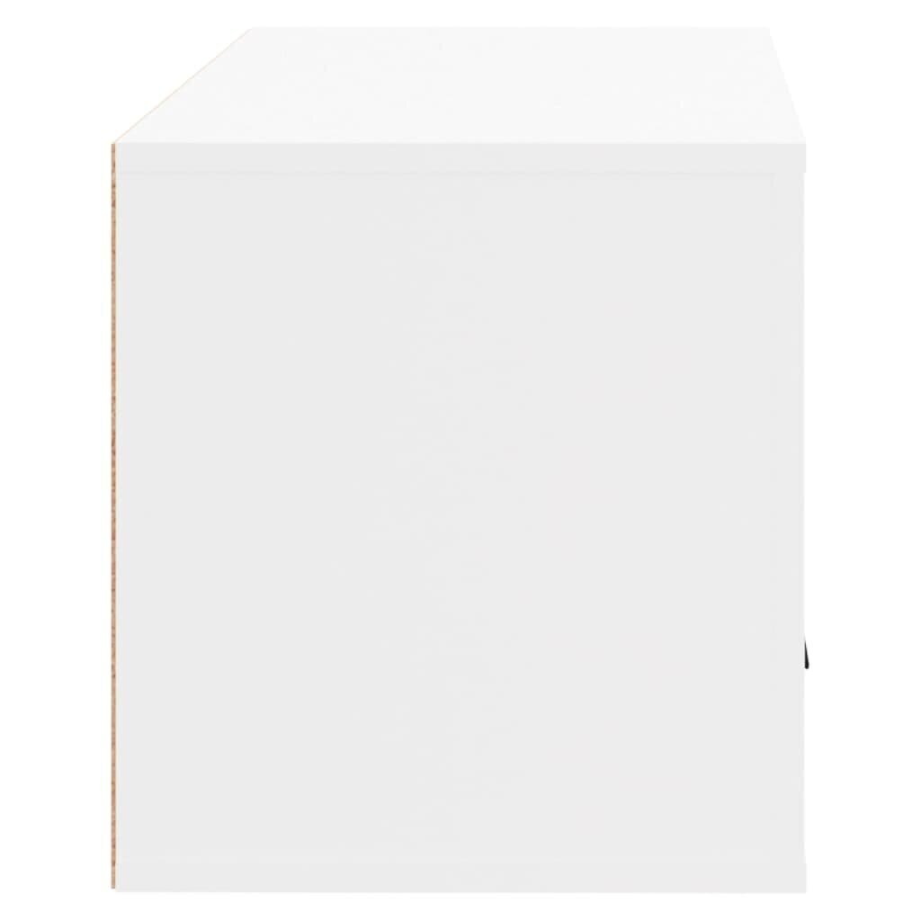 vidaXL Seinäkenkäkaappi valkoinen 70x35x38 cm tekninen puu hinta ja tiedot | Kenkäkaapit ja -hyllyt | hobbyhall.fi