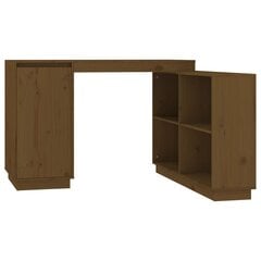 vidaXL Työpöytä hunajanruskea 110x50x75 cm täysi mänty hinta ja tiedot | Tietokonepöydät ja työpöydät | hobbyhall.fi