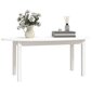 vidaXL Sohvapöytä valkoinen 110x55x45 cm täysi mänty hinta ja tiedot | Sohvapöydät | hobbyhall.fi