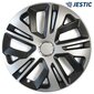 4× Jestic 16" hubcap Musta hinta ja tiedot | Pölykapselit | hobbyhall.fi
