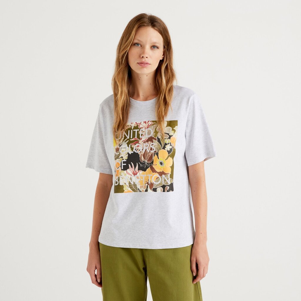 United Colors of Benetton naisten t-paita, 3MI5D1026 hinta ja tiedot | Naisten T-paidat | hobbyhall.fi