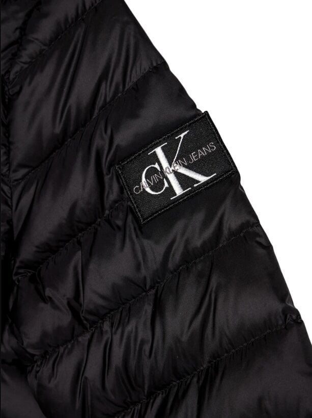 Calvin Klein kevät/syystakki pojille, musta, CK Light Down Jacket IB0IB00554 BEH hinta ja tiedot | Poikien takit | hobbyhall.fi