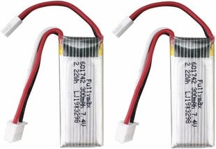 7.4V 300mAh nopea litiumakku WLToys, 2 kpl hinta ja tiedot | Paristot | hobbyhall.fi