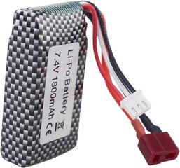 Litiumparisto 7.4V 1800 mAh T-haarukkaliitin WLTOYS hinta ja tiedot | Paristot | hobbyhall.fi