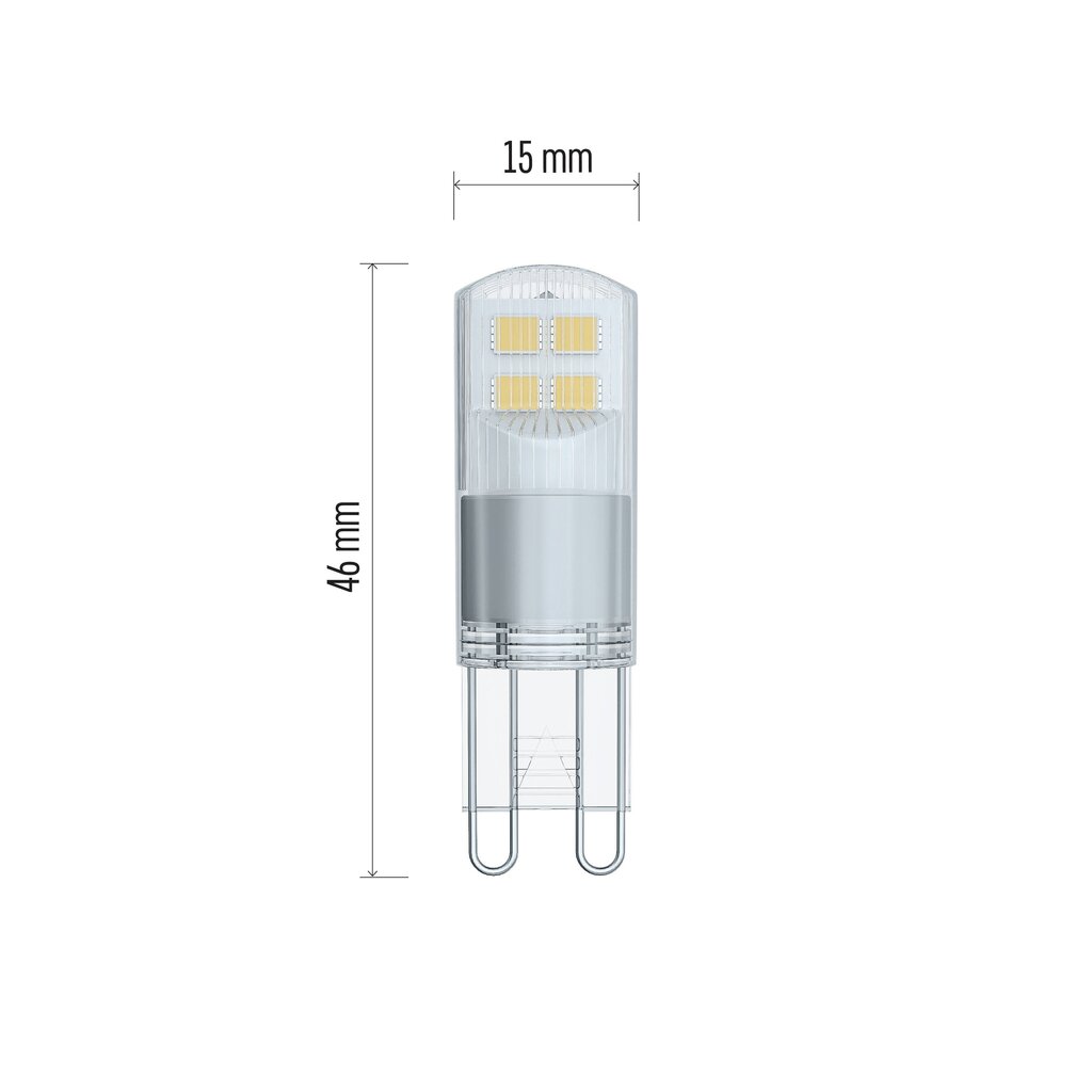 LED lemputė EMOS CLS JC 1.9W G9 210lm WW hinta ja tiedot | Lamput | hobbyhall.fi