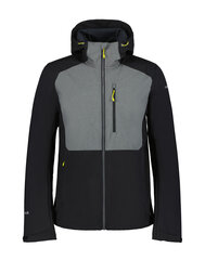 Icepeak softshell-takki miehille BUXTON, musta-harmaa hinta ja tiedot | Miesten ulkoilutakit | hobbyhall.fi