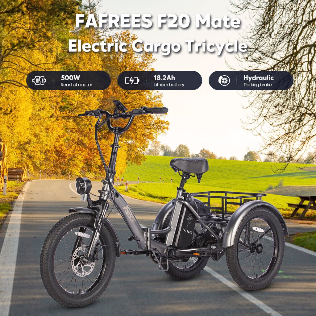 Sähköpyörä Fafrees F20 Mate, 20", musta, 500W, 18.2Ah hinta ja tiedot | Sähköpyörät | hobbyhall.fi