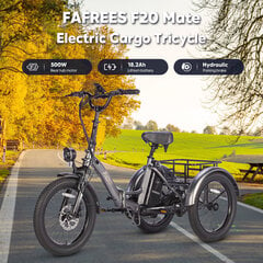 Sähköpyörä Fafrees F20 Mate, 20", sininen, 500W, 18.2Ah hinta ja tiedot | FAFREES Urheilu ja vapaa-aika | hobbyhall.fi