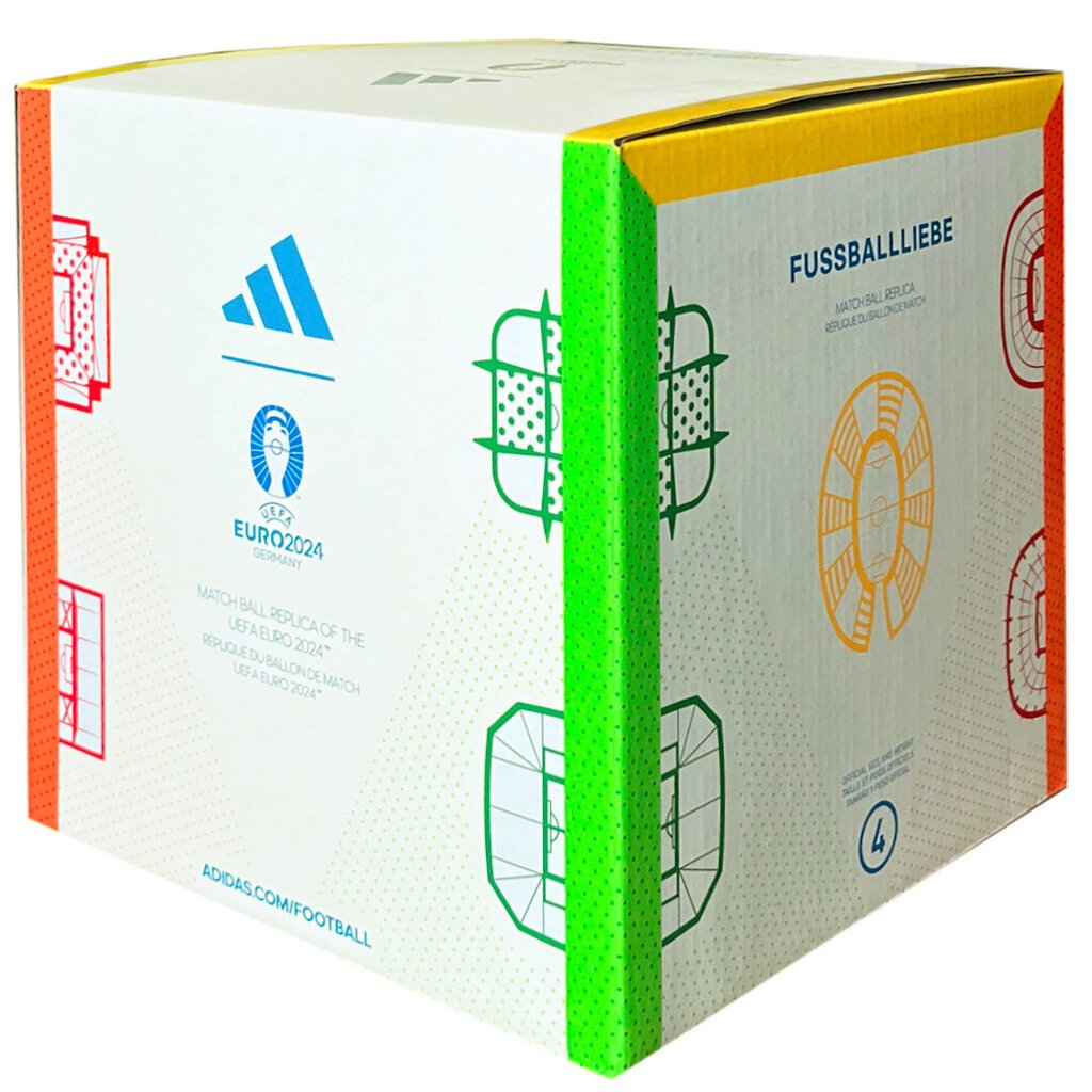 Jalkapallo Adidas Euro24 IN9369 laatikolla hinta ja tiedot | Jalkapallot | hobbyhall.fi