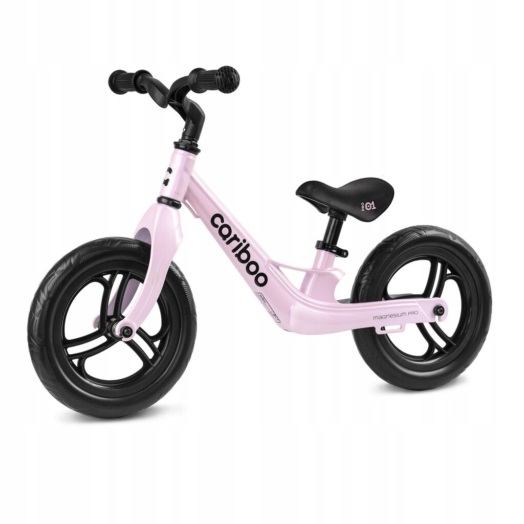 Potkupyörä, Cariboo Magnesium Pro 12", vaaleanpunainen hinta ja tiedot | Potkupyörät | hobbyhall.fi