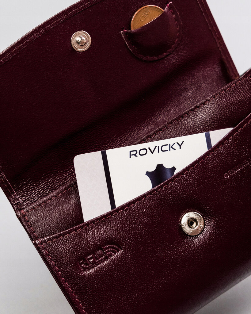 Naisten lompakko aitoa nahkaa Rovicky, violetti hinta ja tiedot | Naisten lompakot | hobbyhall.fi