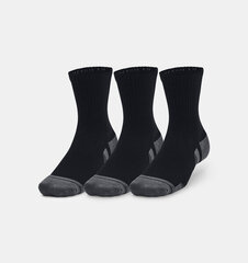 Under Armour -sukat UA Performance Cotton 3 Pack Socks 1379530-001 musta hinta ja tiedot | Miesten sukat | hobbyhall.fi