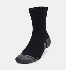 Under Armour -sukat UA Performance Cotton 3 Pack Socks 1379530-001 musta hinta ja tiedot | Miesten sukat | hobbyhall.fi