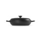 Le Creuset Valurautainen matala kattila 30cm, 3,5L mattamusta hinta ja tiedot | Kattilat ja painekattilat | hobbyhall.fi