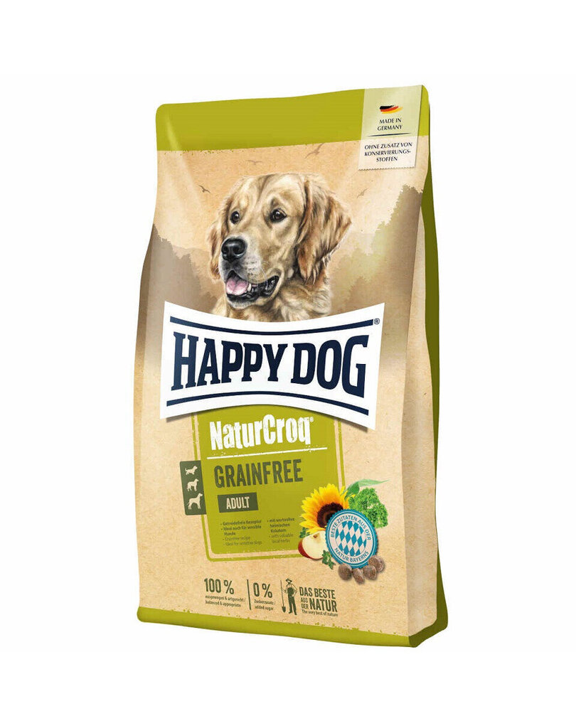 Happy Dog NaturCroq Grainfree kaikille koiraroduille viljaton kuivaruoka siipikarjalla, 15 kg. hinta ja tiedot | Koiran kuivaruoka | hobbyhall.fi