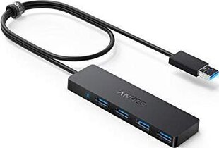 Anker Slim 4-Port USB 3.0 Data Hub hinta ja tiedot | Anker Tietokoneiden lisävarusteet | hobbyhall.fi