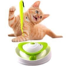 Interaktiivinen lelu kissoille Hilton Smart Hunting Cat, valkoinen/vihreä hinta ja tiedot | Hilton Lemmikit | hobbyhall.fi