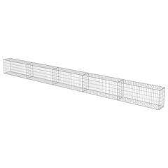 vidaXL Gabion-kivikori kansilla galvanoitu teräs 600x30x50 cm hinta ja tiedot | Aidat ja tarvikkeet | hobbyhall.fi