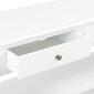 vidaXL Sivupöytä 110x35x80 cm MDF valkoinen hinta ja tiedot | Olohuoneen kaapit ja lipastot | hobbyhall.fi